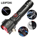 Multi-Functional High Power Rechargeable LED Flashlight