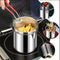 Stainless Steel Deep Frying Pot with Strainer Basket