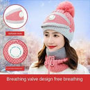 3PCS Women’s Winter Warm Scarf, Knitted Hat & Mask Set – Fashionable & Cozy
