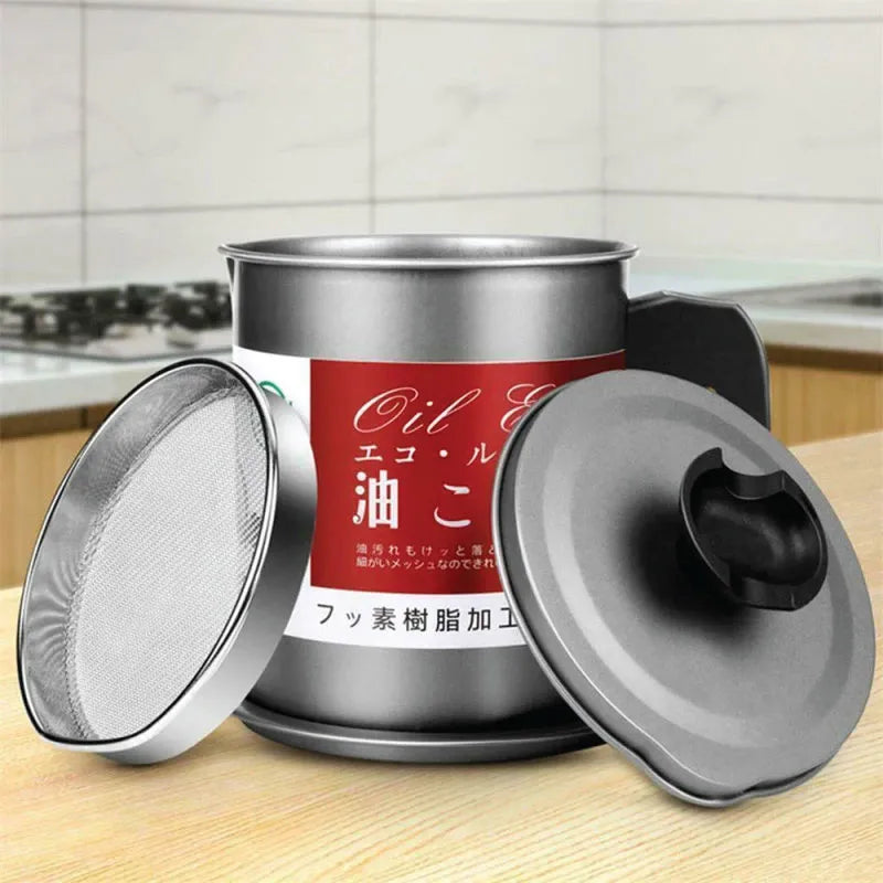 🔥 Ramadan Special Kitchen Combo – Deep Frying Pot & Oil Strainer Container 🔥